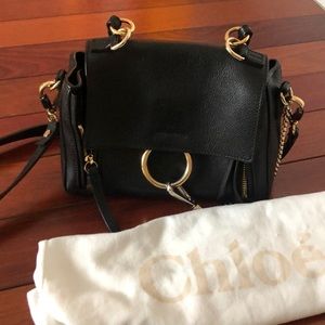 Chloe Day Leather Bag - Small, Black